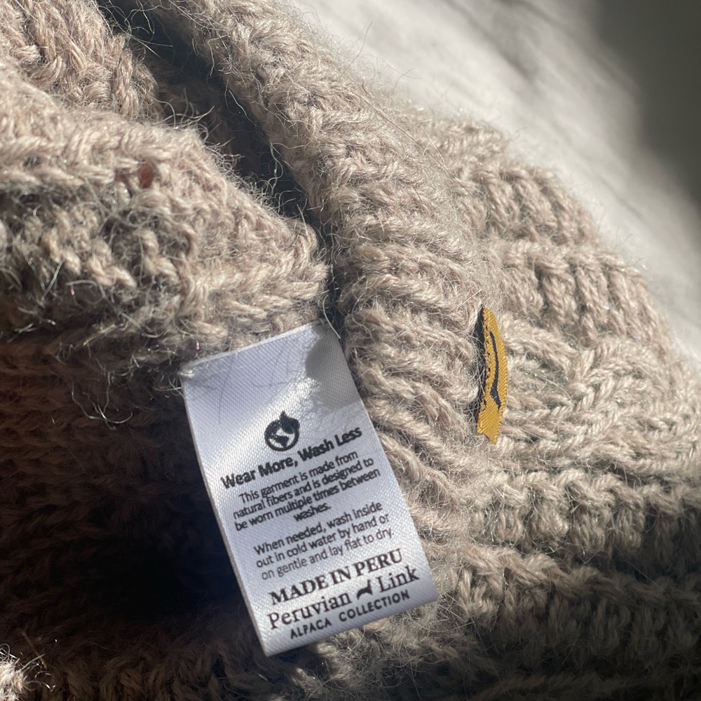 Peruvian Link Alpaca Knit Beanie | Unisex Adult Hat NWT - Picture 5 of 6